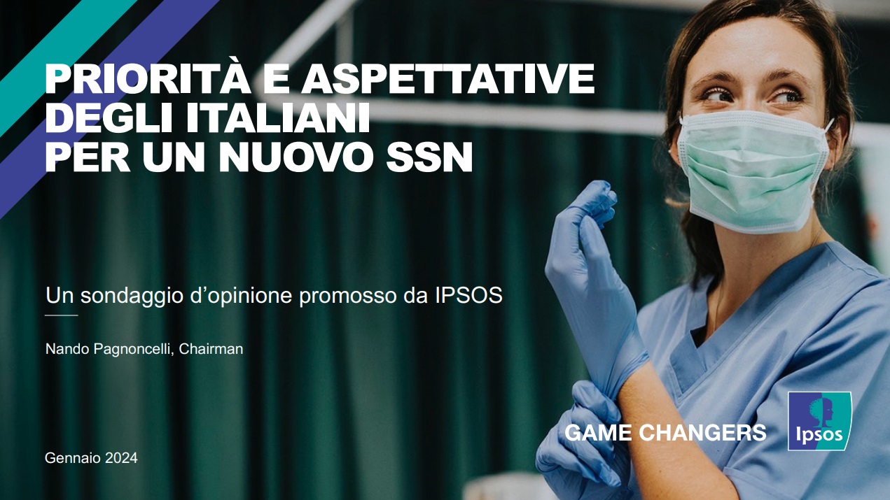 Indagine Ipsos, per gli italiani investire in salute è prioritario